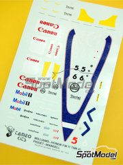 Tameo Kits TMK139: Car scale model kit 1/43 scale - Benetton